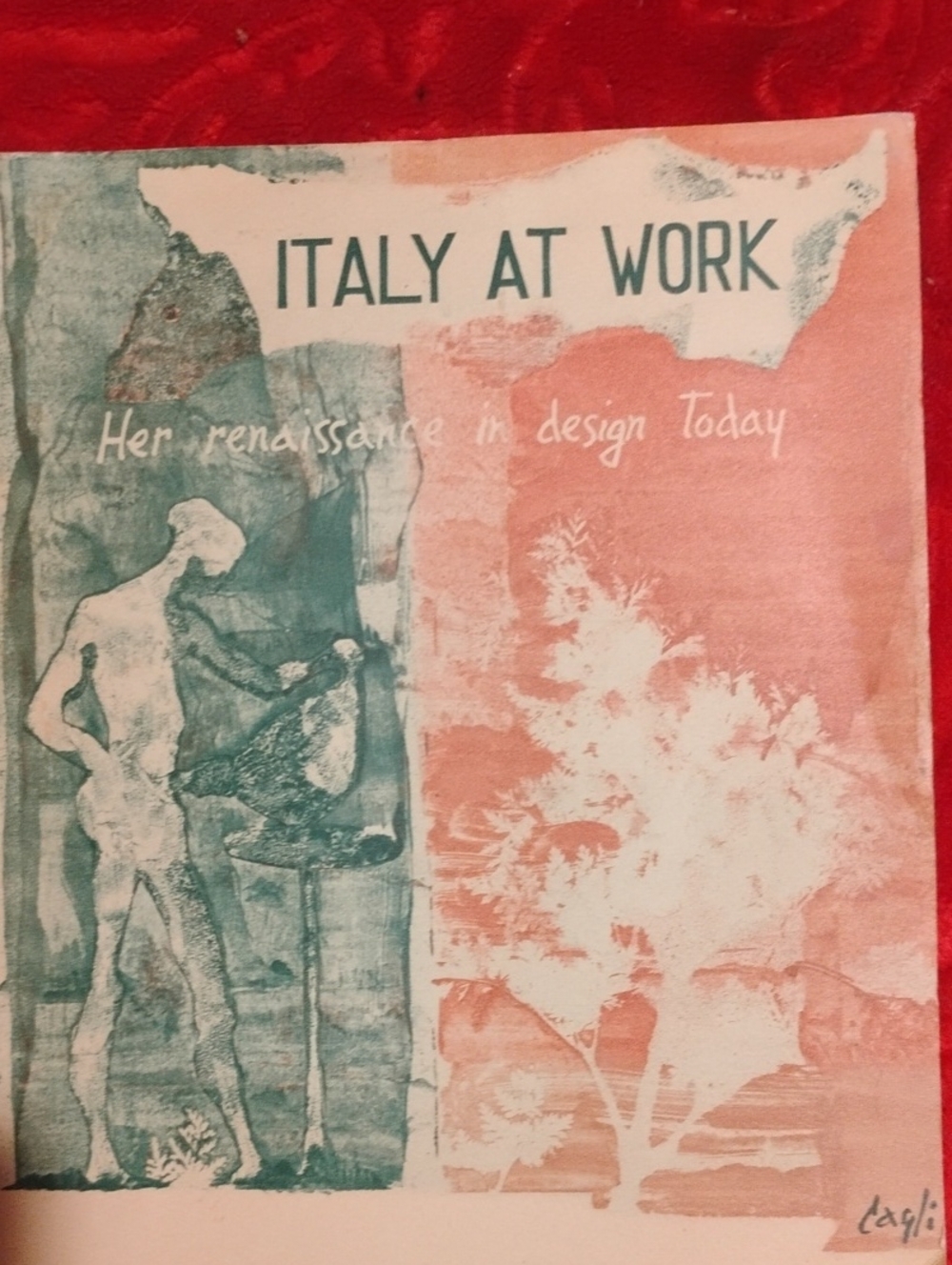 Vintage 'Italy At Work' Art And Design Book